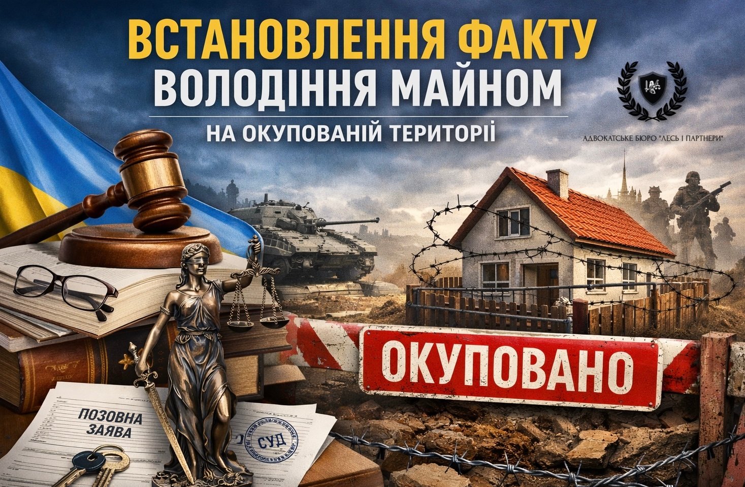 Встановлення факту володіння майном на окупованій території